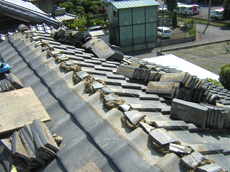 平沢瓦店　牛久市　棟葺き替え　