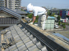 牛久市　棟葺き替え