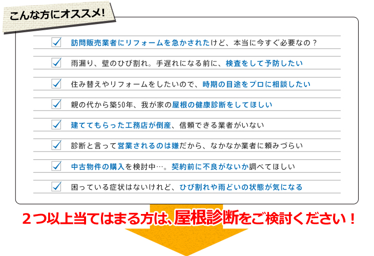 屋根診断について